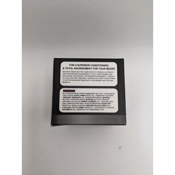 New Bahawat Millionaire Beard Butter Leather & Wood Scent 2 Oz Jar - Picture 3 of 4